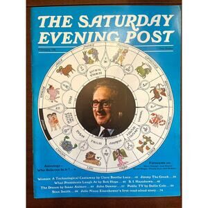Vintage Magazine The Saturday Evening Post Feb 1974 Zodiac Astrology Rockwell